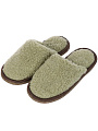 Тапки для женщин, шерсть, зеленые, р. 39-40, закрытые, ТМ002ЗЛ