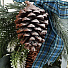 Композиция новогодняя подвесная 45 см, Еловая ветвь, SYSGZSA-4623113 - фото 2