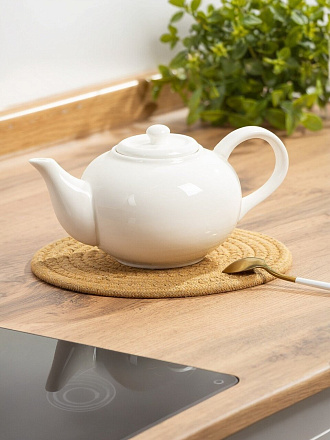 Чайник керамика, 0.6 л, Грейс, Y4-9050, белый