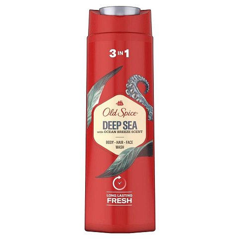 Гель для душа Old Spice, 3 в 1 DEEP SEA, для мужчин, 400 мл