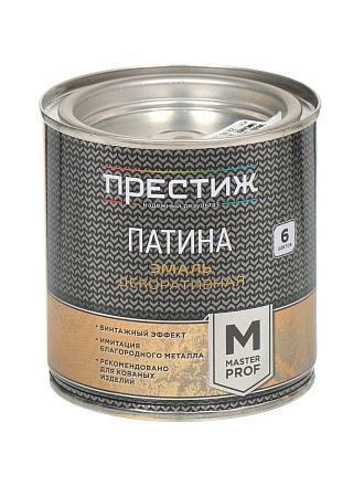 Эмаль Престиж, Патина, декоративная, универсальная, серебро, 0.2 кг