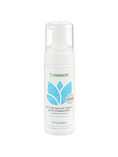 Пенка для умывания Synergetic, Увлажняющая, 150 мл