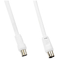 Кабель антенный, 3 м, разъемы M-F, белый, Smartbuy, K-TV233-60 - фото 2