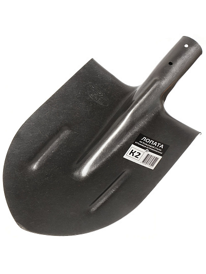 Лопата штыковая, рельсовая сталь, 1.5х215х300х410 мм, БТМ, К2, 00-00025036, без черенка