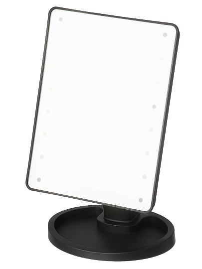 Зеркало настольное, 22.5x17 см, прямоугольное, с подсветкой, Y4-11338