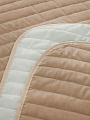 Покрывало 2-спальное, 180х205 см, 100% полиэстер, стеганое, Silvano, Текстура, бежевое - фото 7