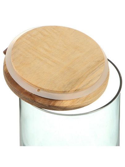 Банка для сыпучих продуктов, стекло, 1 л, 10х10х15.5 см, с крышкой, Leonord, Albero Di Marmo, 108284