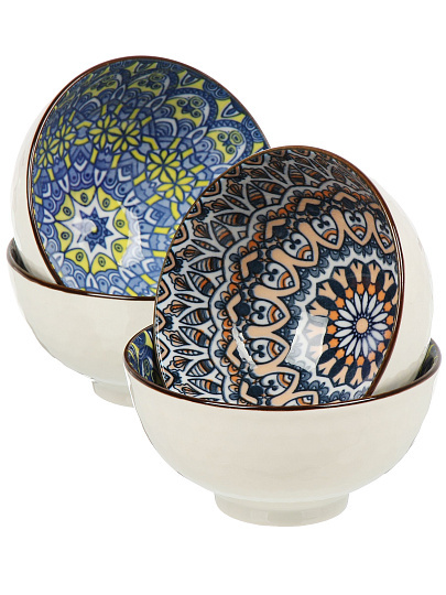 Набор салатников 4 шт, 11х5.5 см, 250 мл, Восток, B010442