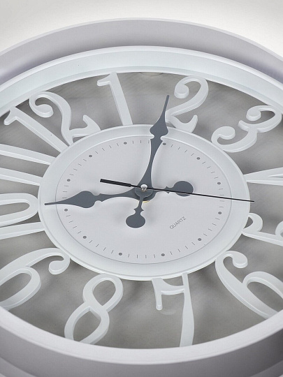 Часы настенные, кварцевые, 40 см, круглые, пластик, Y6-10674