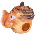 Фигурка садовая Орех-кормушка с белкой, 17х15 см, ФР-00000343