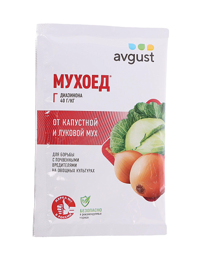 Инсектицид Мухоед, от вредителей почвенных, гранулы, 25 г, Avgust