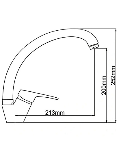 Смеситель для кухни, Frap, с картриджем, песочный, F4113-9