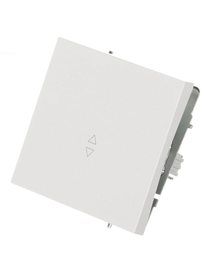 Выключатель скрытой установки, одноклавишный, без заземления, 10 А, 250 В, пластик, IP20, белый, проходной, безвинтовой, зажим/клемма, Lezard, Zima, 704-0288-105QC