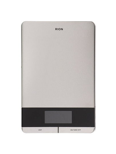 Весы кухонные электронные, нержавеющая сталь, Rion, точность 1 г, до 5 кг, LCD-дисплей, PT-835