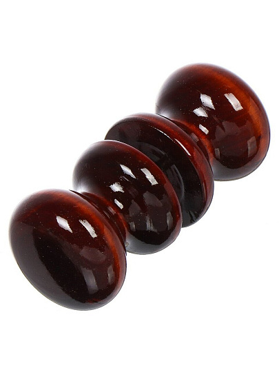 Ручка БТ1, 6066, круглая, темное дерево, дерево