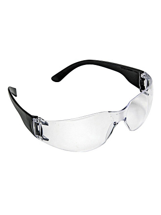 Очки защитные, поликарбонат, ударопрочные, открытого типа, прозрачные, 22-3-033