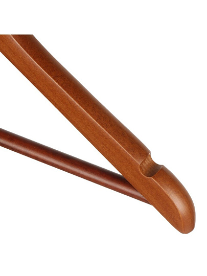 Вешалка-плечики для одежды, 40 см, дерево, орех, A200160