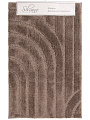 Коврик для ванной, 0.5х0.8 м, полиэстер, кофе, Silvano, Линии, Y4-11471 - фото 5