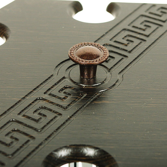 Набор для спиртного 12 предметов, стекло, бокал для шампанского 200 мл 6 шт, стопка 60 мл 6 шт, с баром, Promsiz, Греческий узор, GE03-160/837-БС