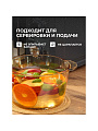 Кастрюля для микроволновой печи стекло, 2.5 л, крышка стекло, Y6-6482/Y4-9185, мед - фото 4