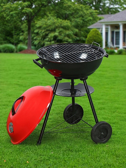 Гриль 435х735 мм, 1 мм, разборный, с крышкой, угольный, T2022-7065