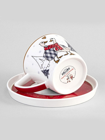 Чайная пара фарфор, 2 предмета, на 1 персону, 250 мл, Lefard, Family Christmas, 425-161