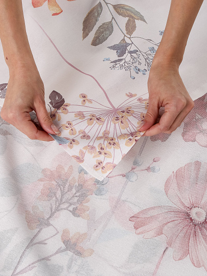 Простыня 1.5-спальная, 150 х 214 см, 100% хлопок, бязь, 120 г/м2, Майская ночь, 20224/1