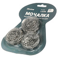 Мочалка для посуды мет-л, 3 шт, на блистере, BCLEAN - фото 2