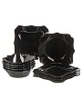 Сервиз столовый стеклокерамика, 13 предметов, на 6 персон, Черный, 100ч-13рк, резной край 1/4 - фото 3
