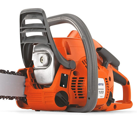 Пила цепная бензиновая, Husqvarna, 1.9 л.с., 1400 Вт, длина шины 41 см, шаг цепи 3/8 дюйм, 56 звеньев, 120 Mark II, 9678619-07