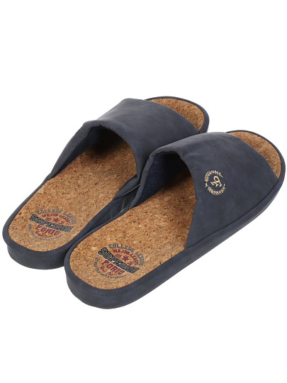 Тапки для мужчин, синие, р. 41, открытые, Forio, 124-23082-АТ-КФ