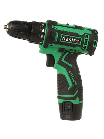Дрель-шуруповерт аккумуляторный, Oasis, ASB-12S Eco, 12 В, коробка