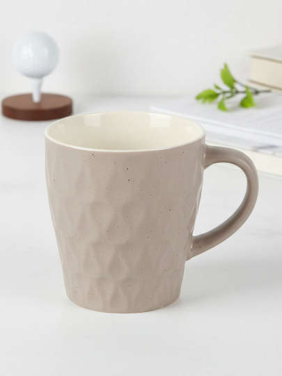 Кружка керамика, 370 мл, Гольф, Y4-11306, в ассортименте