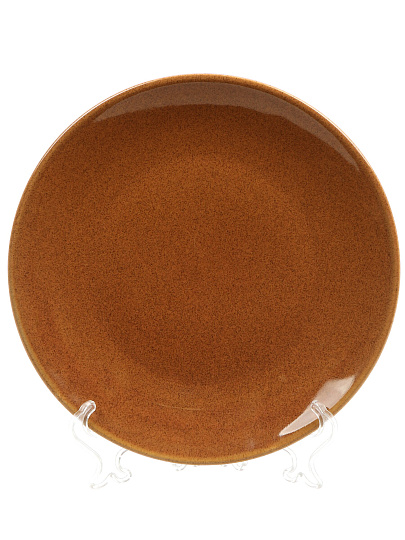 Тарелка десертная, фарфор, 21 см, Карамель, Daniks, 15ТП21013