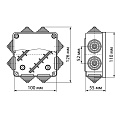 Коробка распаячная, пластик, открытая, 100х100х55 мм, TDM Electric, ОП, крышка, 8 входов, IP54, SQ1401-0113 - фото 6