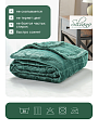Плед евро, 200х240 см, 280 г/м2, микрофибра, 100% полиэстер, Silvano, Берлин, темно-зеленый - фото 6