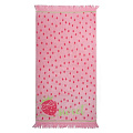 Полотенце банное 50х90 см, 100% хлопок, 460 г/м2, Sweet strawberry 10000, Cleanelly, розовое, Россия