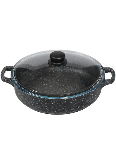 Сотейник с мраморным покрытием Горница ж2832аг, 28 см