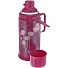 Термос пластиковый со стеклянной колбой Webber 41000/1А/41000/8А красно-розовый, 3.2 л, рисунок в ассортименте - фото 3