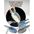 Набор для сыпучих продуктов, совки, пластик, навеска, 3 шт, Daniks, Y4-7876 - фото 6
