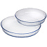 Набор посуды жаропрочной стекло, 2 шт, круглый, 1.9, 2.7 л, круглый, Daniks, 145022 - фото 2