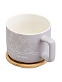 Кружка фарфор, 400 мл, Sweet home, с бамбуковой крышкой, Lefard, 756-478 - фото 6