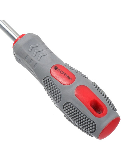 Отвертка крестовая, Bartex, PH3, 3х150 мм, антискользящая двухкомпонентная, CrV сталь, K0029N