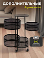 Полка универсальная, железо, 5 секций, 34х30х75 см, круглая, Y9-249 - фото 4