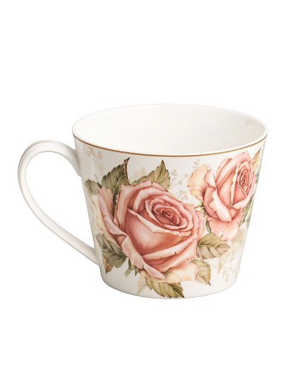 Кружка фарфор, 450 мл, Корейская роза, Lefard, 590-673
