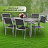 Мебель садовая Green Days, Эвелина, черная, стол, 150х90х72 см, 6 стульев, 120 кг, YTCT012 - фото 13