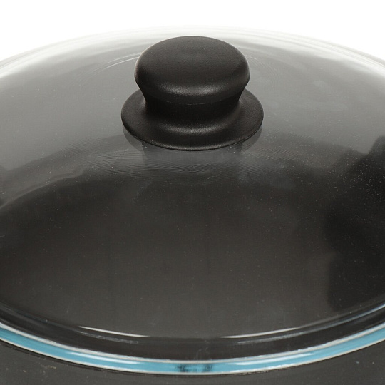 Сковорода чугун, 26 см, Камская посуда, с крышкой, индукция, ПЛЧ-1-26-60-81-6/б6062