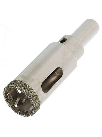 Коронка алмазная, по керамограниту и керамике, Rennbohr, Alpha, диаметр 20 мм, с центрирующим сверлом, 676220