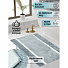 Коврик для ванной, 0.5х0.8 м, полиэстер, серо-голубой, Aqwin, Грета, TR1554YGB - фото 4