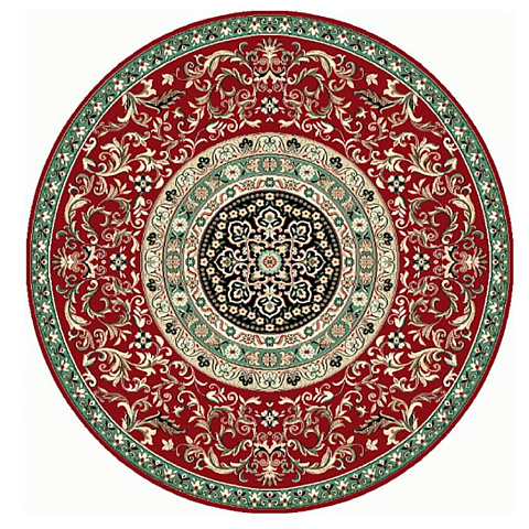 Ковер интерьерный 1.6х1.6 м, Люберецкие ковры, Дебют, круглый, рис. 83, цв. 04